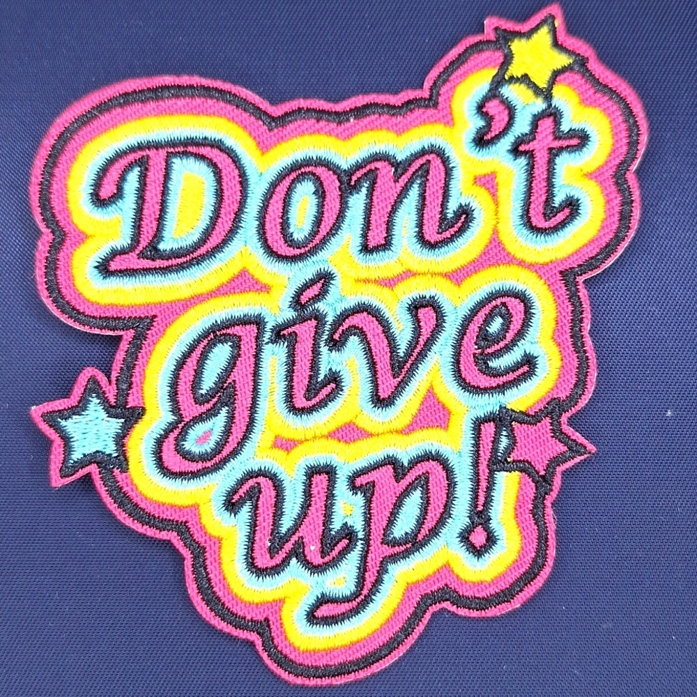 Don't give up positive vibe iron on patch, and Diy wearable…